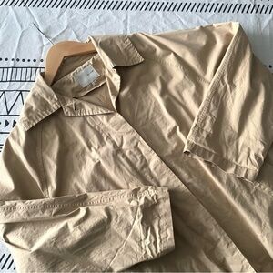 Oak + Fort oversized maxi trench coat